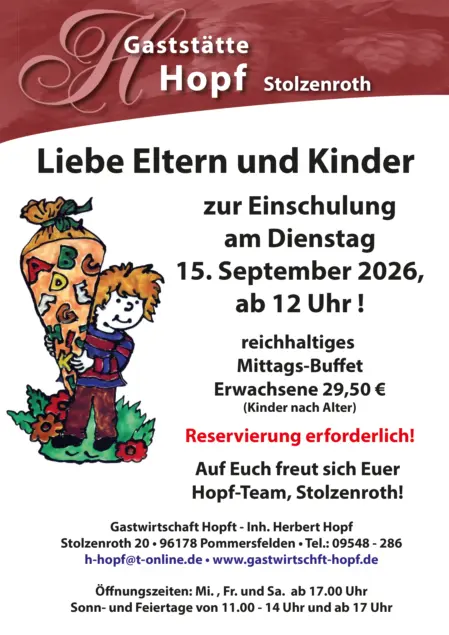 Einschulungsfeier