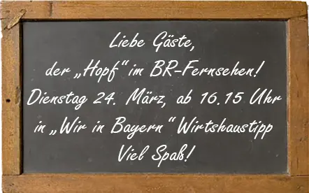 Der Hopf im BR-Ferhsehen