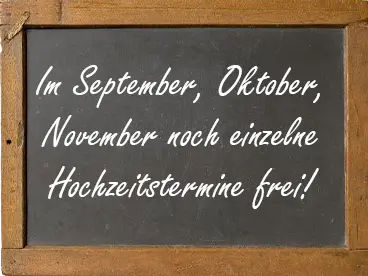 noch freie Hochzeitstermine